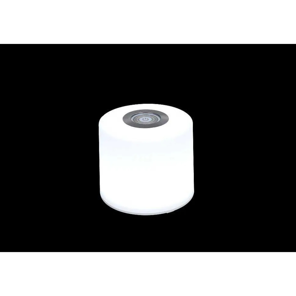 Lampe De Table Lutec Noma Led Blanc, 1 Lumiere, Changeur De Couleurs