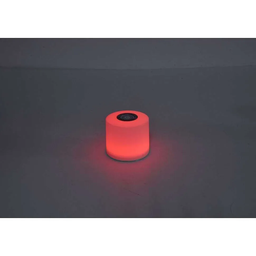 Lampe De Table Lutec Noma Led Blanc, 1 Lumiere, Changeur De Couleurs