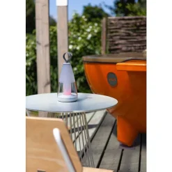 Lampe De Table Lutec Pepper Led Blanc, 1 Lumiere, Changeur De Couleurs