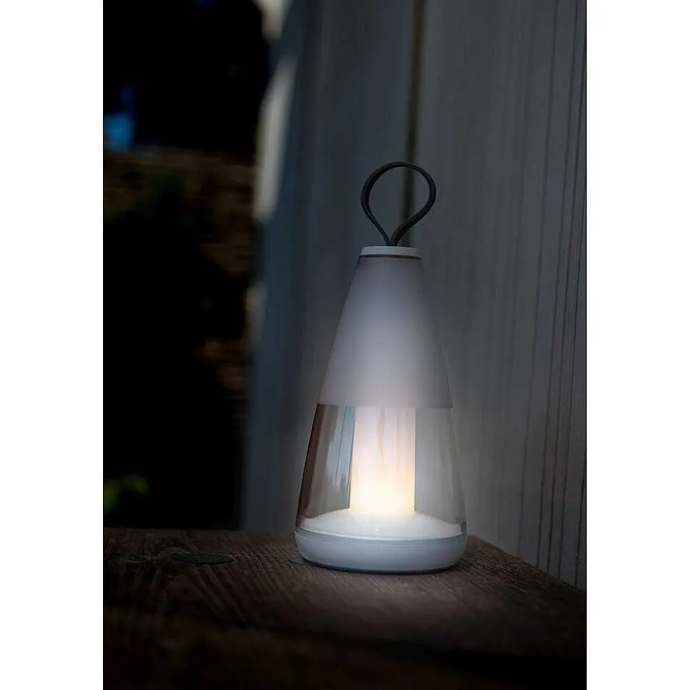 Lampe De Table Lutec Pepper Led Blanc, 1 Lumiere, Changeur De Couleurs