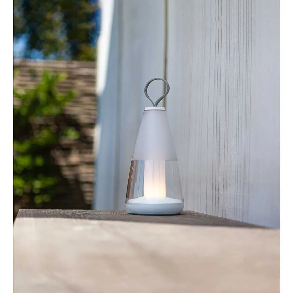 Lampe De Table Lutec Pepper Led Blanc, 1 Lumiere, Changeur De Couleurs