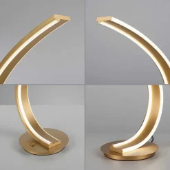 Lampe De Table Paul Neuhaus Q-Vito Led Laiton, 1 Lumiere, Telecommandes