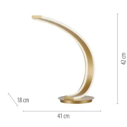 Lampe De Table Paul Neuhaus Q-Vito Led Laiton, 1 Lumiere, Telecommandes