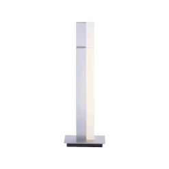 Lampe De Table Paul Neuhaus Q-Tower Led Aluminium, 2 Lumieres, Telecommandes