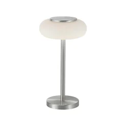 Lampe De Table Paul Neuhaus Q-Etienne Led Acier Brosse, 1 Lumiere, Telecommandes