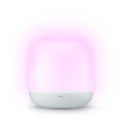 Lampe De Table Philips Wiz Hero Led Blanc, 1 Lumiere, Telecommandes, Changeur De Couleurs