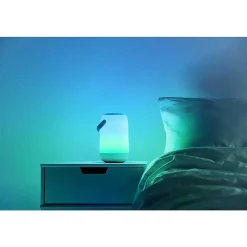 Lampe De Table Philips Wiz Portable Led Blanc, 1 Lumiere, Changeur De Couleurs