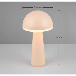 Lampe De Table Reality Fungo Led Beige, 1 Lumiere