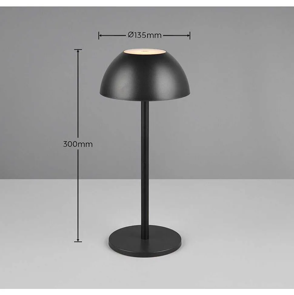 Lampe De Table Reality Ricardo Led Noir, 1 Lumiere