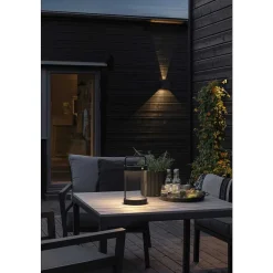 Lampe De Table Solaire Konstsmide Crotone Led Noir, 1 Lumiere