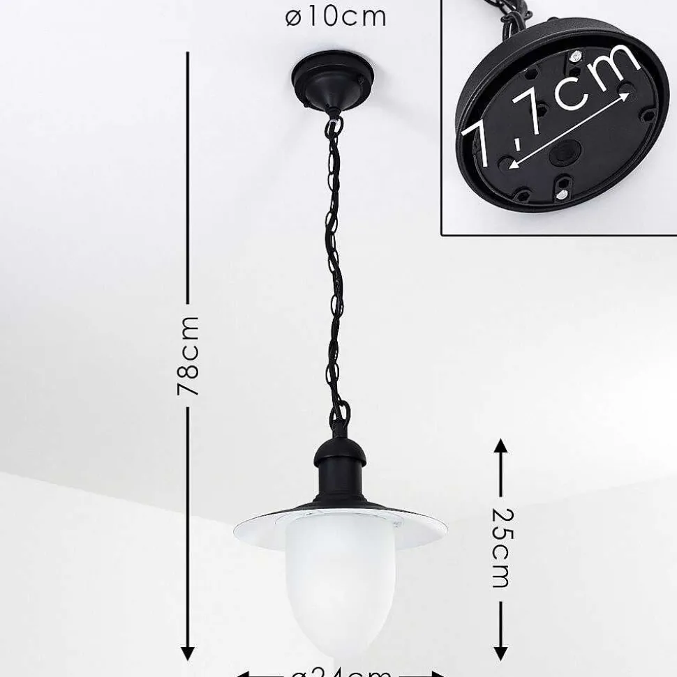 Lampe D'Exterieur Surnu Noir, 1 Lumiere