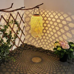 Lampe Solaire Conneaut Led Brun, Bois Clair, 1 Lumiere