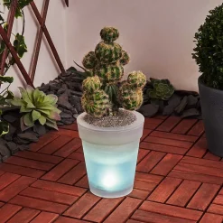 Lampe Solaire Dimouri Led Blanc, 4 Lumieres