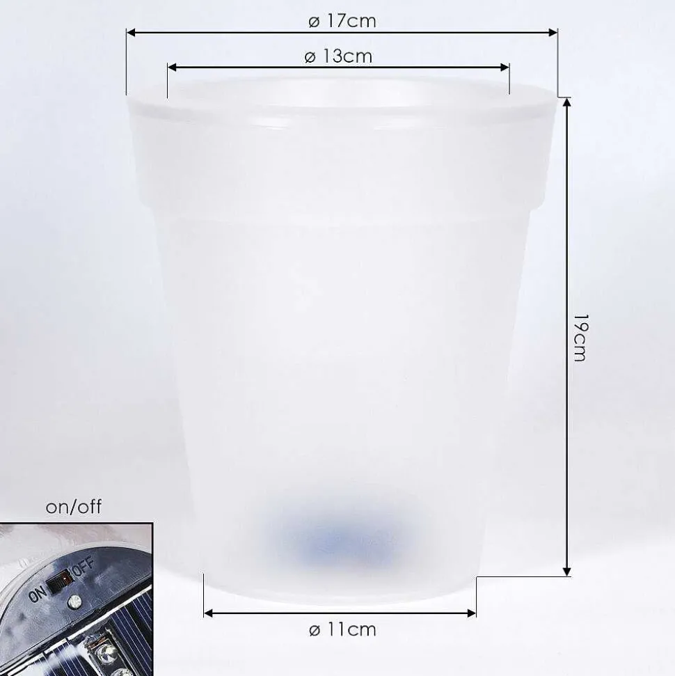 Lampe Solaire Dimouri Led Blanc, 4 Lumieres