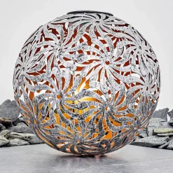 Lampe Solaire Gilbert Led Argent Oxyde, Or, 1 Lumiere