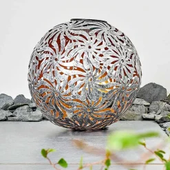 Lampe Solaire Gilbert Led Argent Oxyde, Or, 1 Lumiere