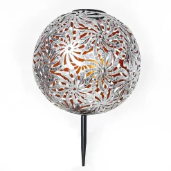 Lampe Solaire Gilbert Led Argent Oxyde, Or, 1 Lumiere