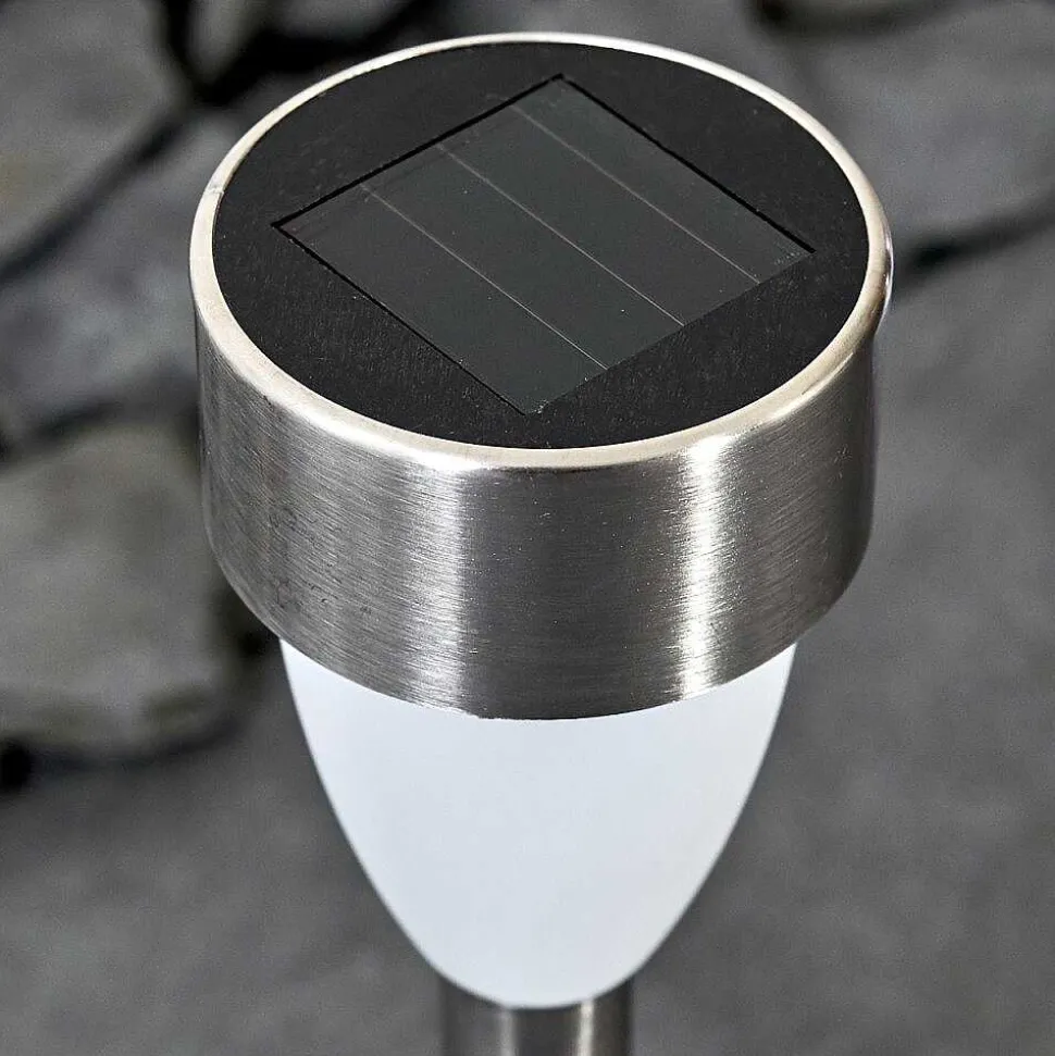 Lampe Solaire Gorizia Led Acier Inoxydable, 3 Lumieres