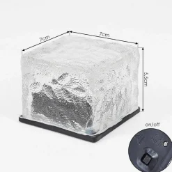 Lampe Solaire Gressela Led Noir, Blanc, 1 Lumiere, Changeur De Couleurs