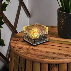 Lampe Solaire Gressela Led Noir, Blanc, 1 Lumiere, Changeur De Couleurs