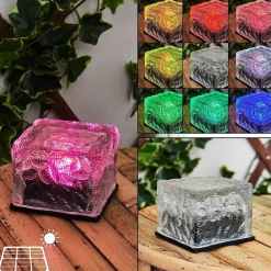 Lampe Solaire Gressela Led Noir, Blanc, 1 Lumiere, Changeur De Couleurs