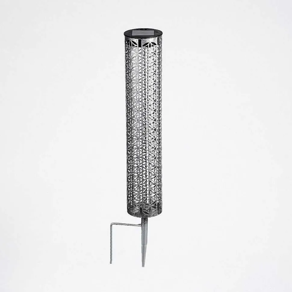 Lampe Solaire Hankinson Led Gris, Noir, Argente, 1 Lumiere