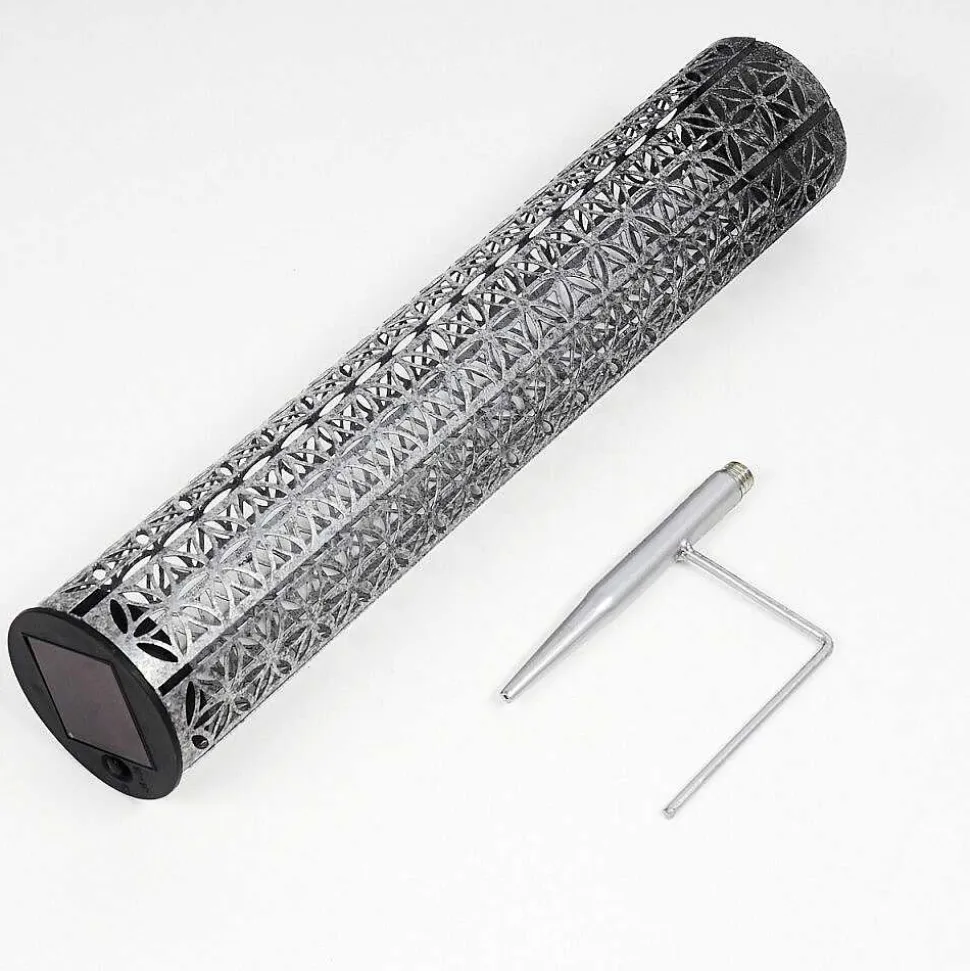 Lampe Solaire Hankinson Led Gris, Noir, Argente, 1 Lumiere