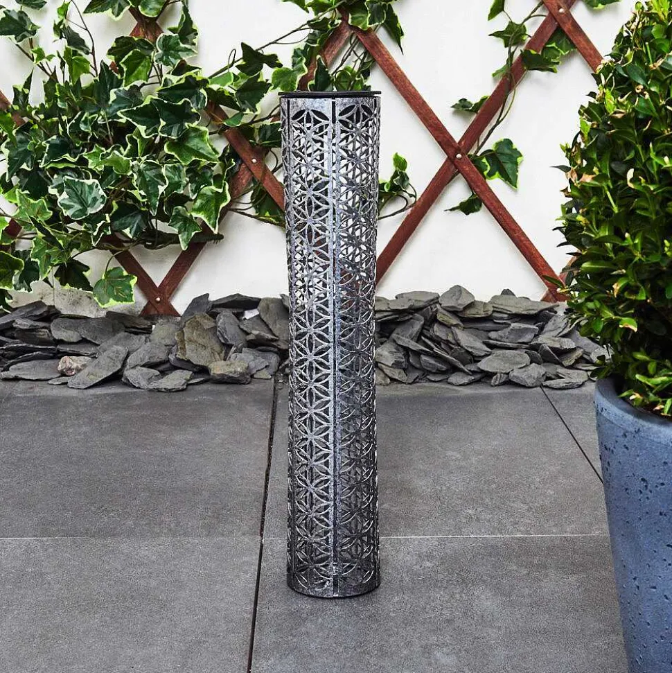 Lampe Solaire Hankinson Led Gris, Noir, Argente, 1 Lumiere