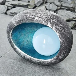 Lampe Solaire Interlaken Led Bleu, Gris, Argente, 1 Lumiere