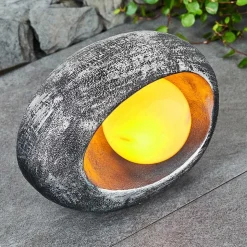 Lampe Solaire Interlaken Led Bleu, Gris, Argente, 1 Lumiere