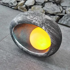 Lampe Solaire Interlaken Led Bleu, Gris, Argente, 1 Lumiere