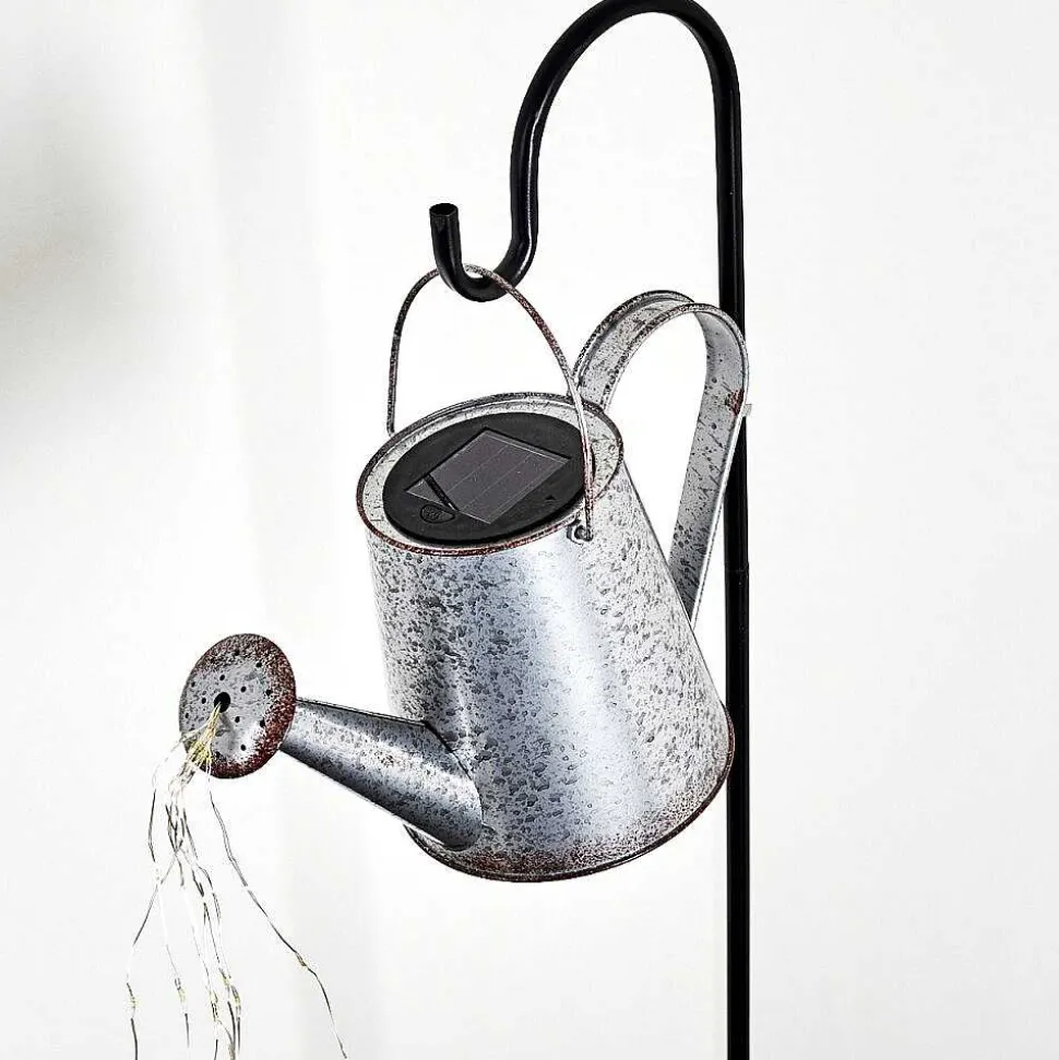 Lampe Solaire Isernia Led Noir, 80 Lumieres