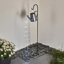 Lampe Solaire Isernia Led Noir, 80 Lumieres