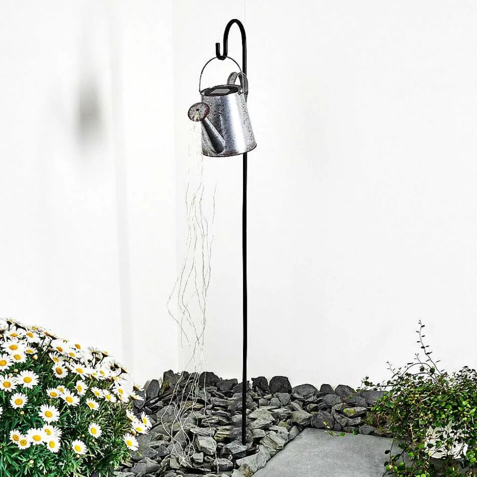 Lampe Solaire Isernia Led Noir, 80 Lumieres