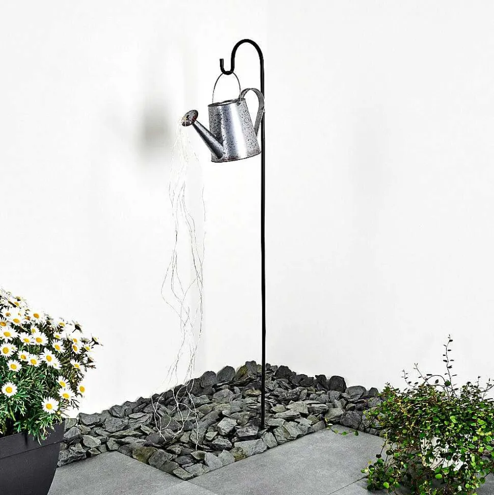 Lampe Solaire Isernia Led Noir, 80 Lumieres