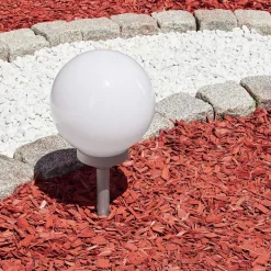 Lampe Solaire Kanganbou Led Argente, 4 Lumieres, Changeur De Couleurs