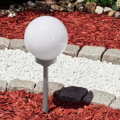 Lampe Solaire Kanganbou Led Argente, 4 Lumieres, Changeur De Couleurs