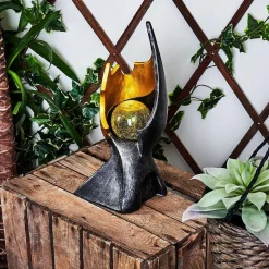 Lampe Solaire Kolo Led Or, Gris, Noir, 1 Lumiere