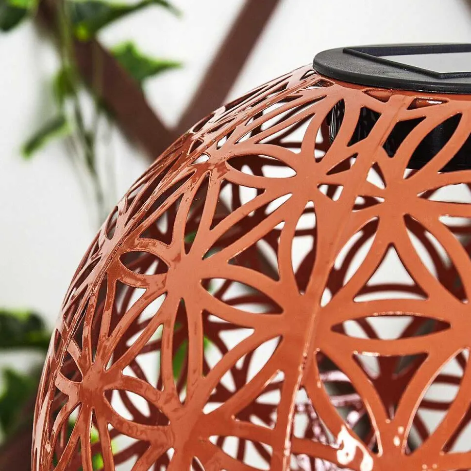 Lampe Solaire Leonard Led Rouge, Noir, 1 Lumiere