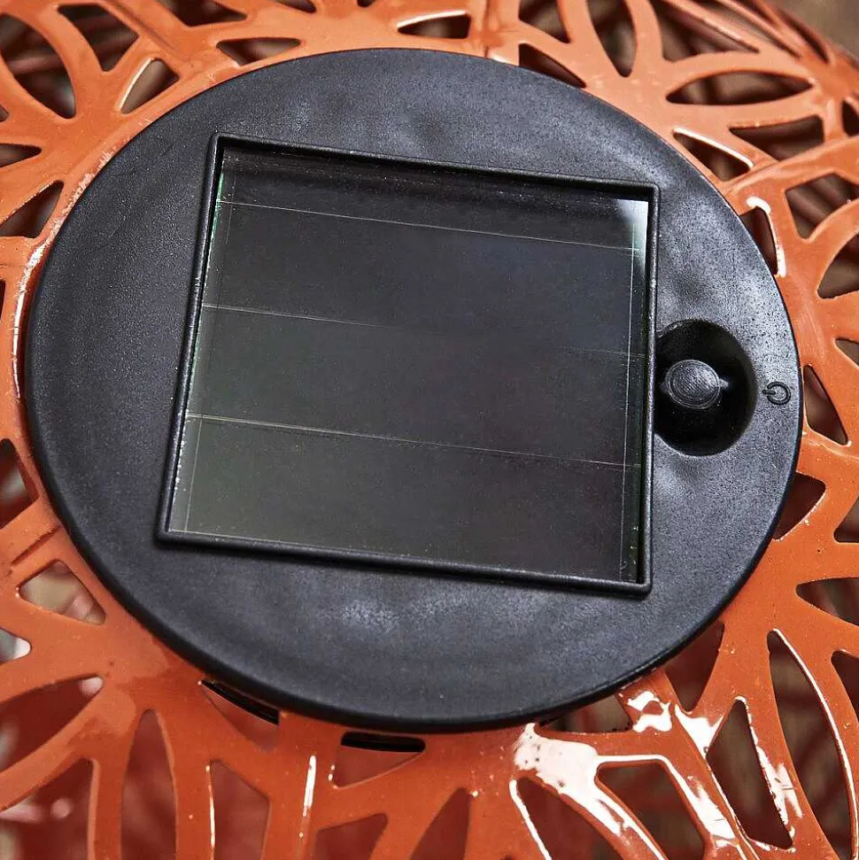 Lampe Solaire Leonard Led Rouge, Noir, 1 Lumiere