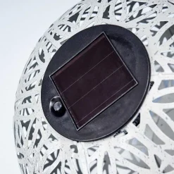 Lampe Solaire Leonard Led Noir, Blanc, 1 Lumiere