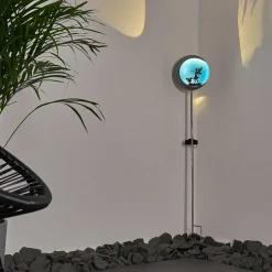 Lampe Solaire Loano Led Bleu, Argente, 1 Lumiere