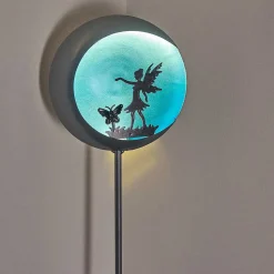 Lampe Solaire Loano Led Bleu, Argente, 1 Lumiere