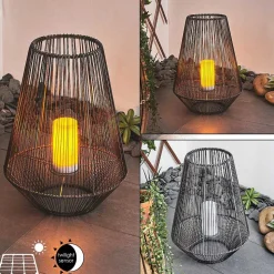 Lampe Solaire Mendola Led Gris, 1 Lumiere