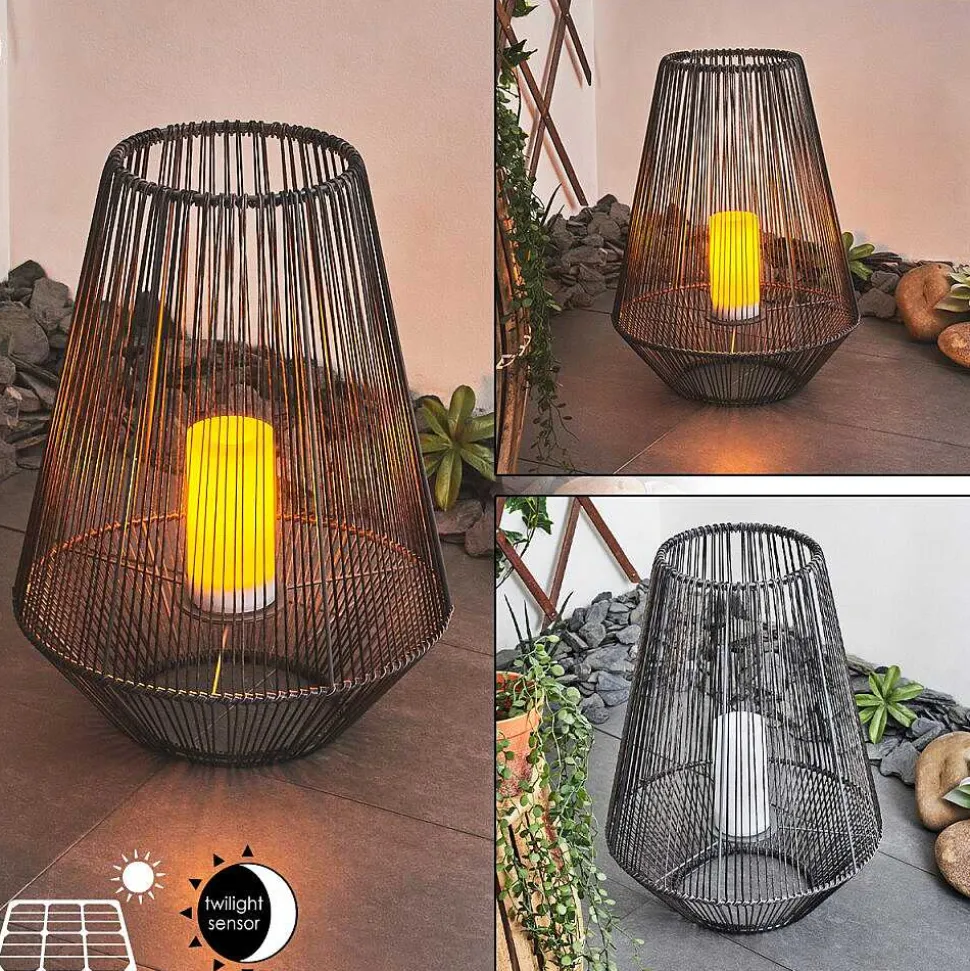 Lampe Solaire Mendola Led Gris, 1 Lumiere