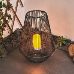 Lampe Solaire Mendola Led Gris, 1 Lumiere