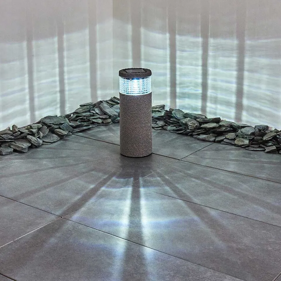 Lampe Solaire Mesabolo Led Gris, Noir, 1 Lumiere