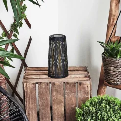 Lampe Solaire Meteo Led Or, Noir, 1 Lumiere