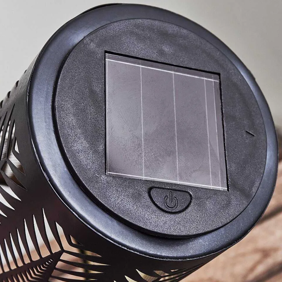 Lampe Solaire Meteo Led Or, Noir, 1 Lumiere