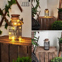 Lampe Solaire Moliitsi Led Brun, Fumee, 10 Lumieres